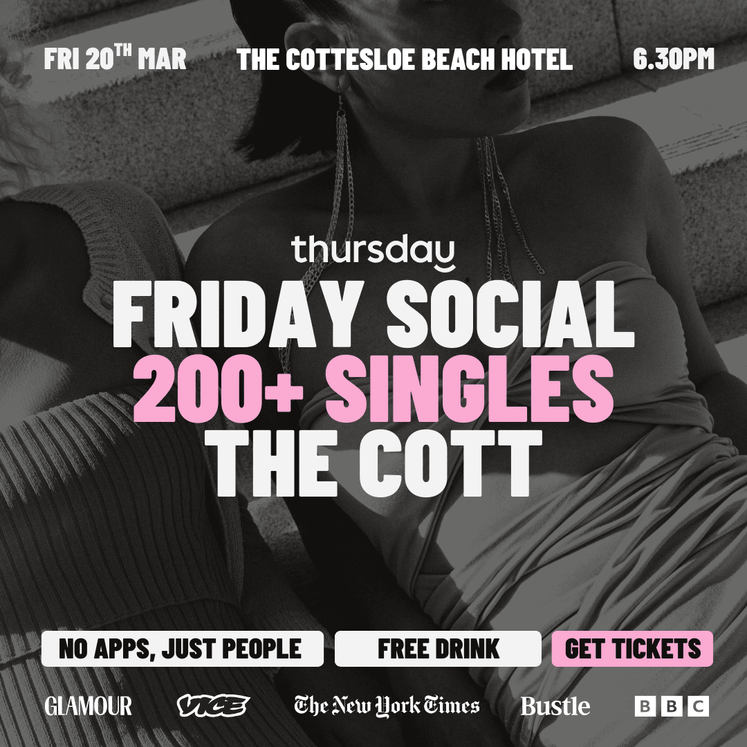 Friday | The Friday Social with FREE DRINK | The Cottesloe Beach Hotel (All Ages)