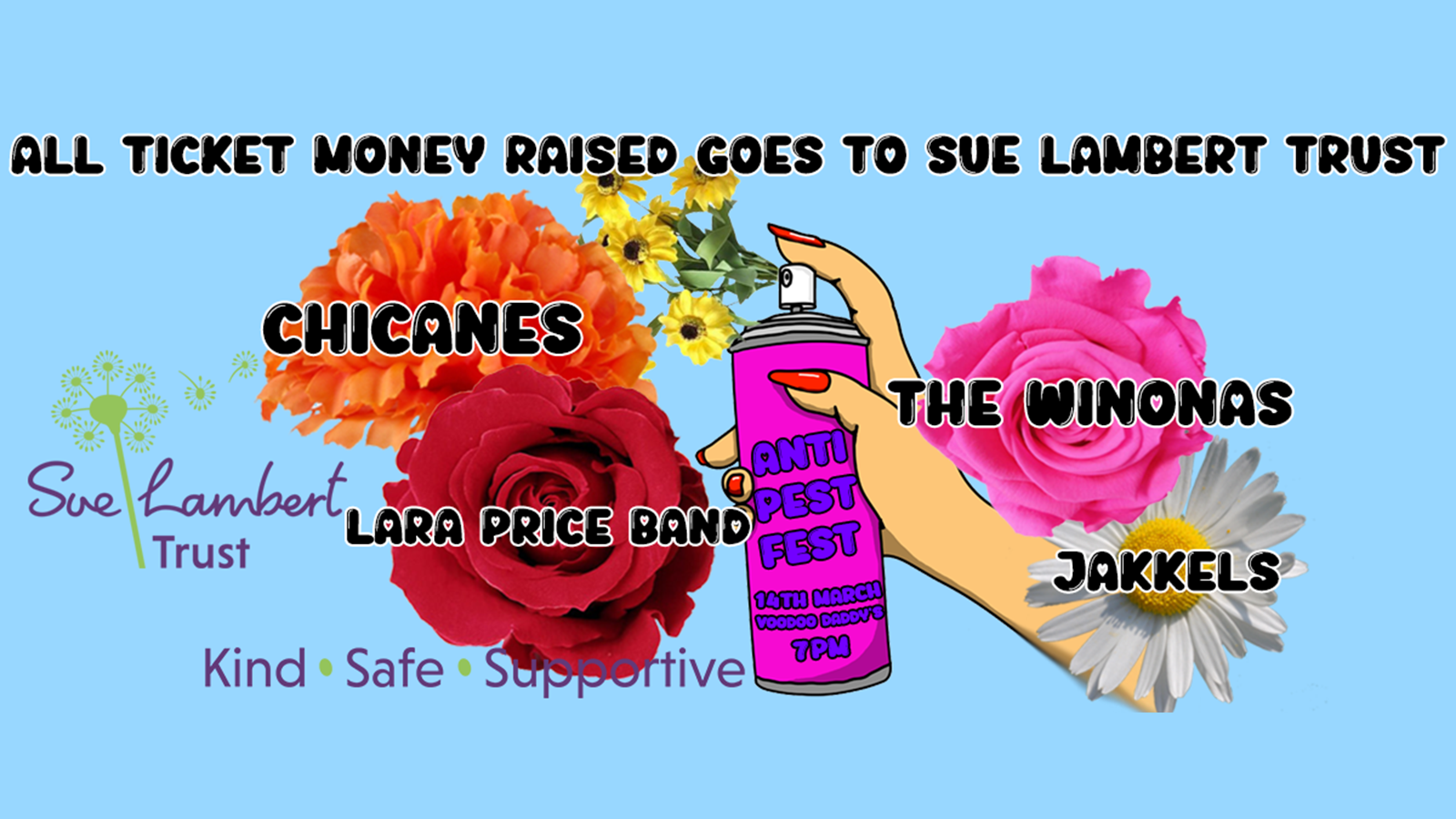 Anti-Pest Fest – Chicanes + Lara Price Band + The Winonas + Jakkels