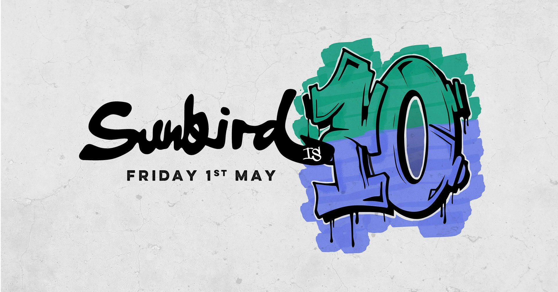 Sunbird is 10 feat Stil Life, Redearth, Blagged, Hot Ashes for Trees, B-Hind Infrared – Friday 1st May 2026 | Sunbird Records, Darwen
