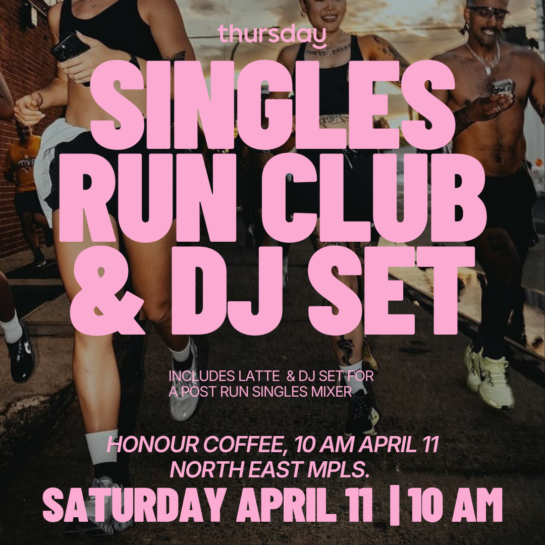 SATURDAY | SINGLES RUN CLUB & DJ SET 🏃🏿‍♂️💽 | HONOUR COFFEE (☕️latte included)