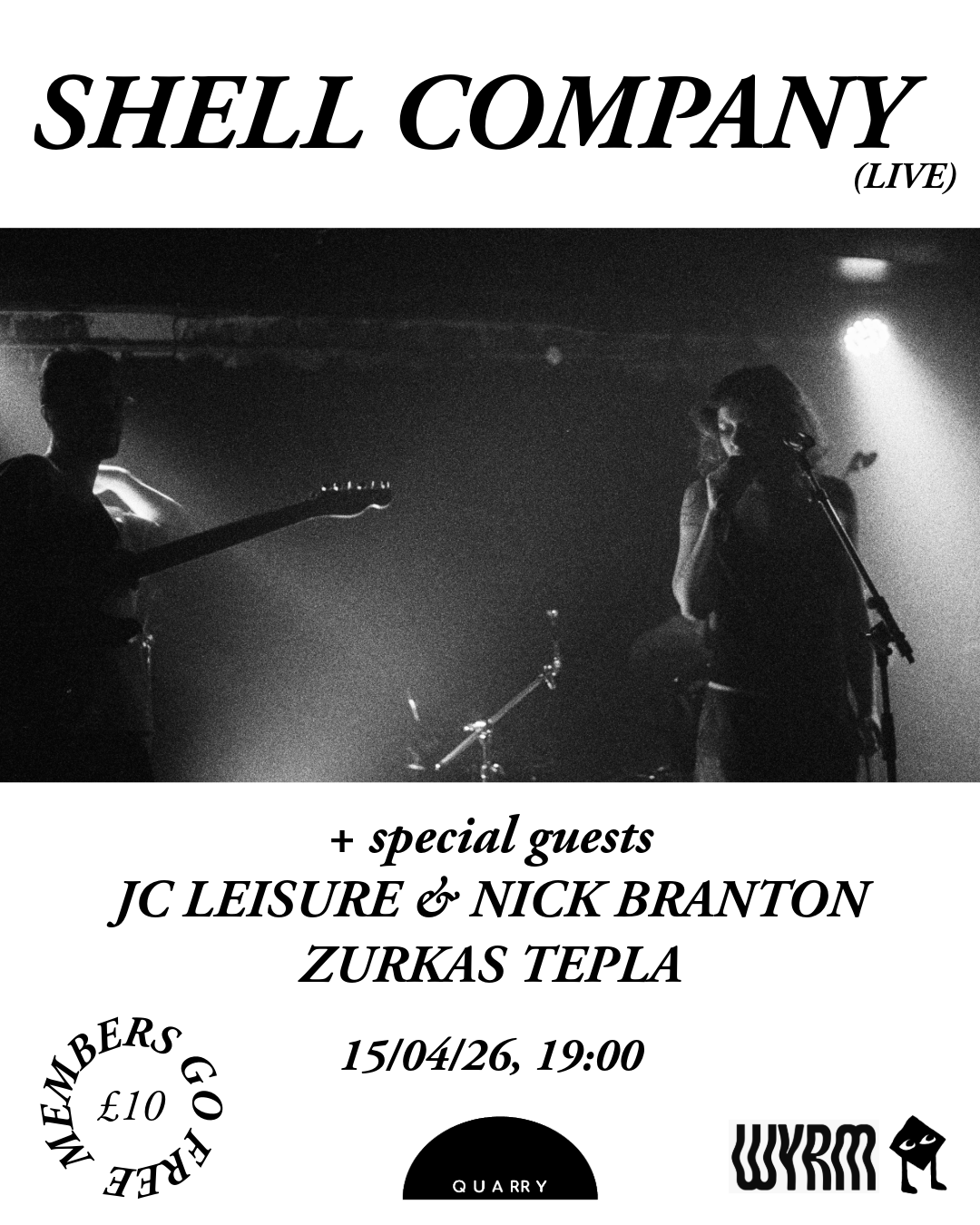 Shell Company w/JC Leisure & Nick Branton + Zurkas Tepla