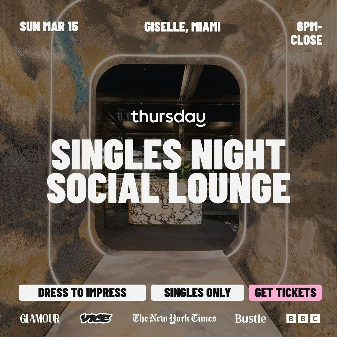 Sunday | Singles Night Social Lounge @ Giselle 🪩 | Downtown