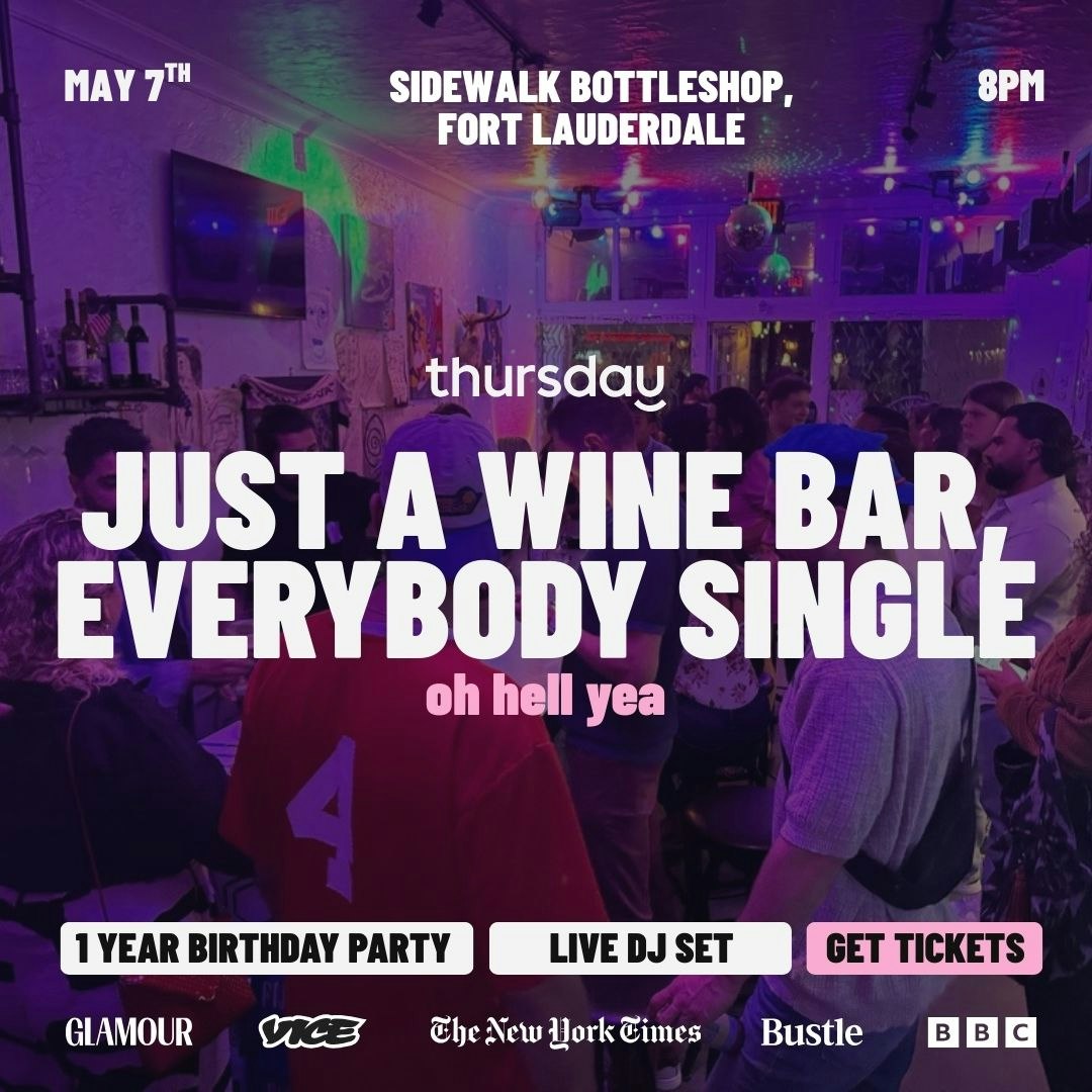 Thursday | Sidewalk Bottleshop 🎂 1 Year Birthday Celebration | Fort Lauderdale
