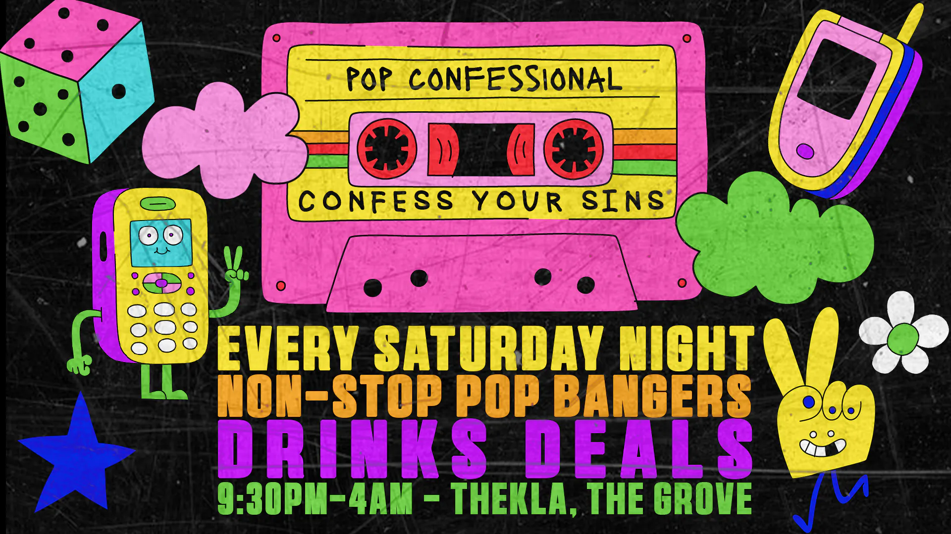 Pop Confessional Bristol's Best Pop Party ⚓️ at Thekla, East Mud Dock ...