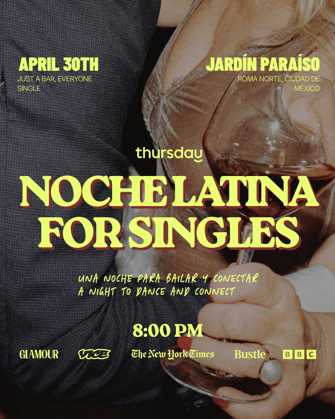 Thursday | Noche Latina for Singles| Mexico City