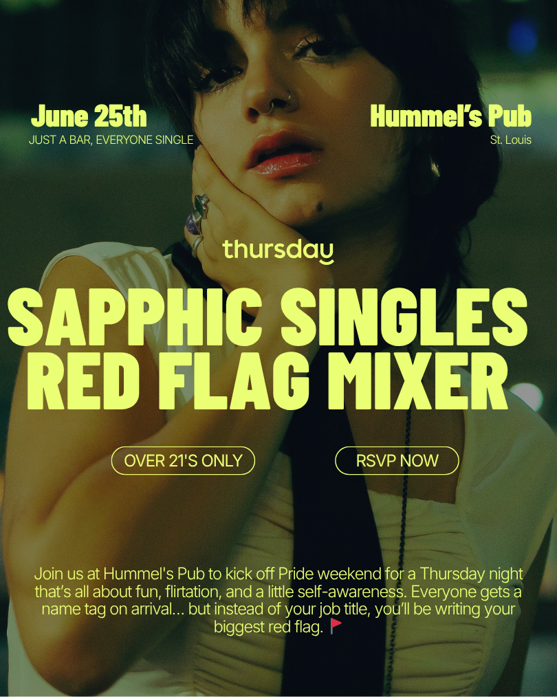 Thursday | Sapphic Singles Red Flag Mixer at Hummel’s Pub | St. Louis