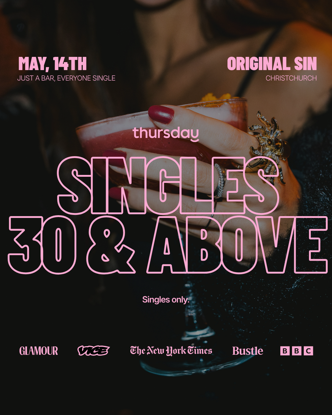 Thursday |   OVER THE APPS – 30s Dating Night