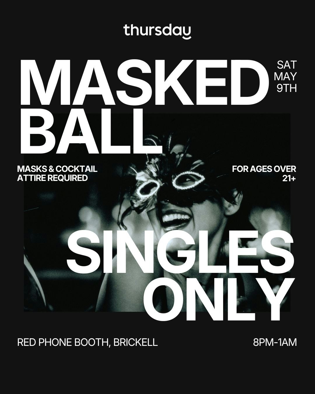 Saturday | Masquerade Ball @ Red Phone Booth ☎️ | Brickell