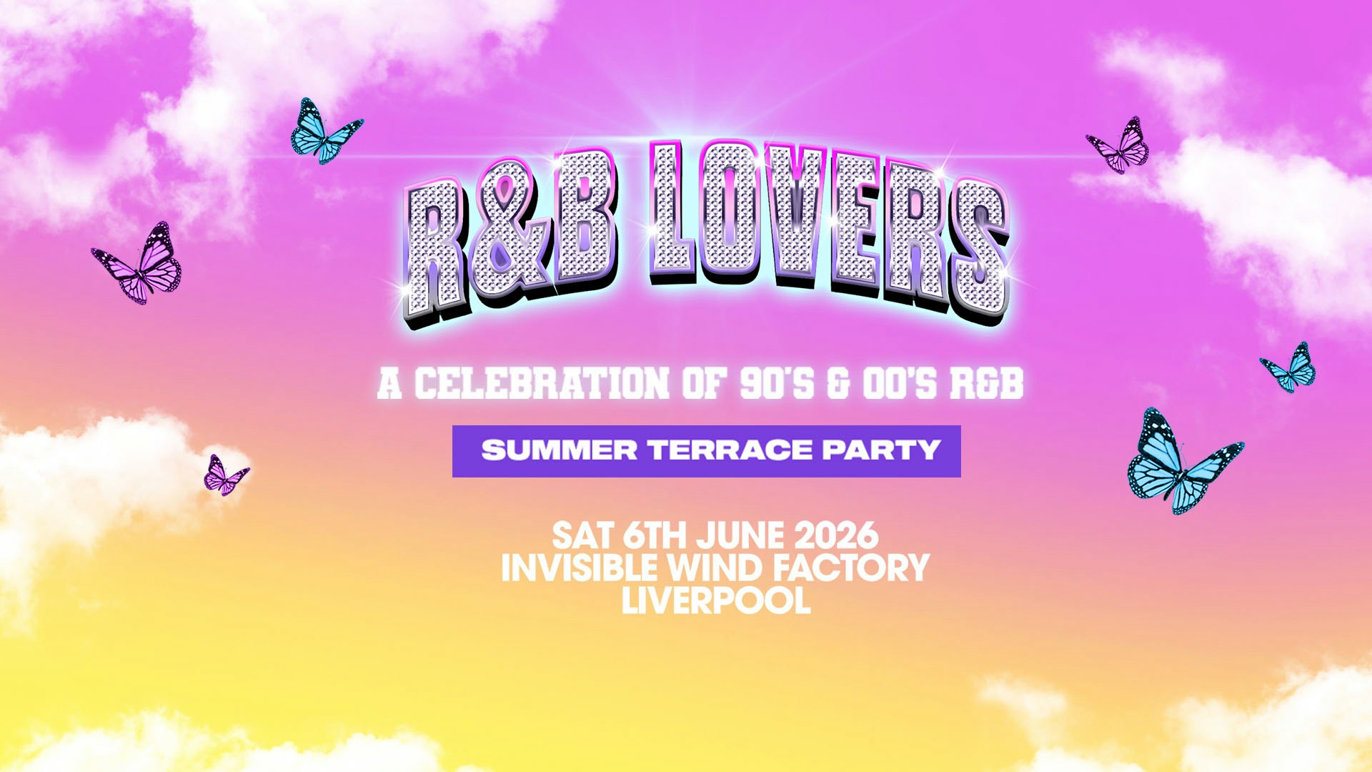 R&B Outdoor Terrace Party – Saturday 6th June – Invisible Wind Factory [LIMITED TICKETS ON SALE NOW!]