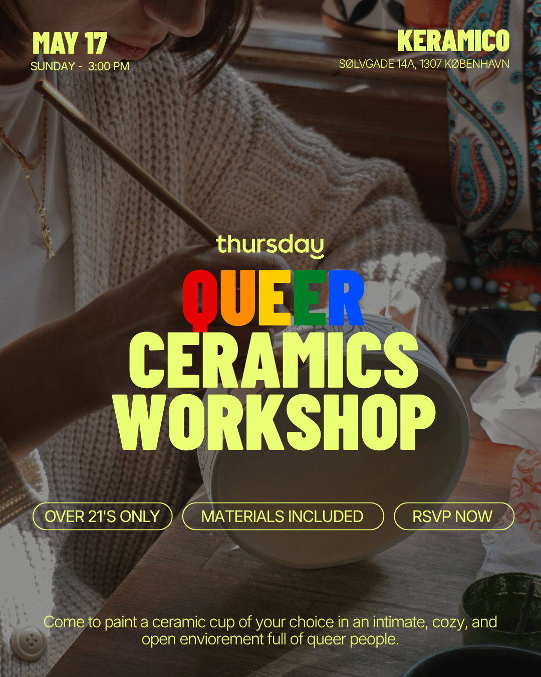 Sunday | Queer Ceramics Workshop | Keramiko | Copenhagen