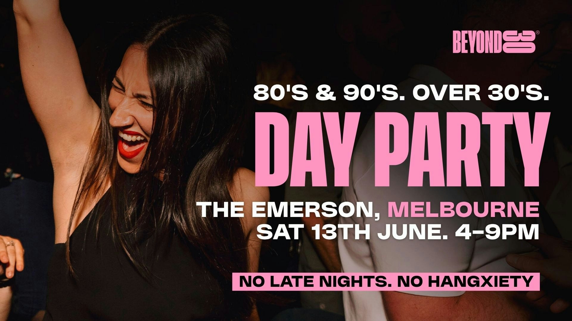 80s & 90s Over 30s Daytime Clubbing – Melbourne🕺🏽