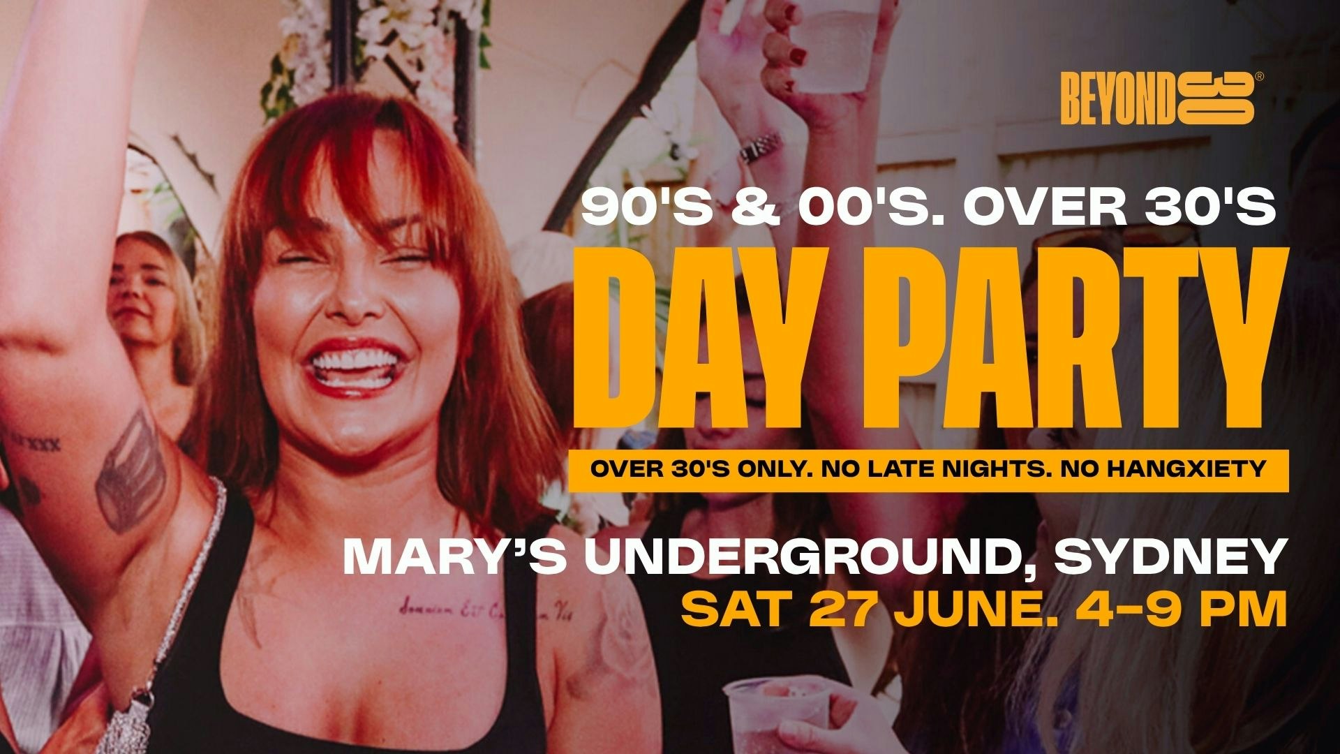 90s & 00s Over 30s Daytime Clubbing – SYDNEY🕺🏽