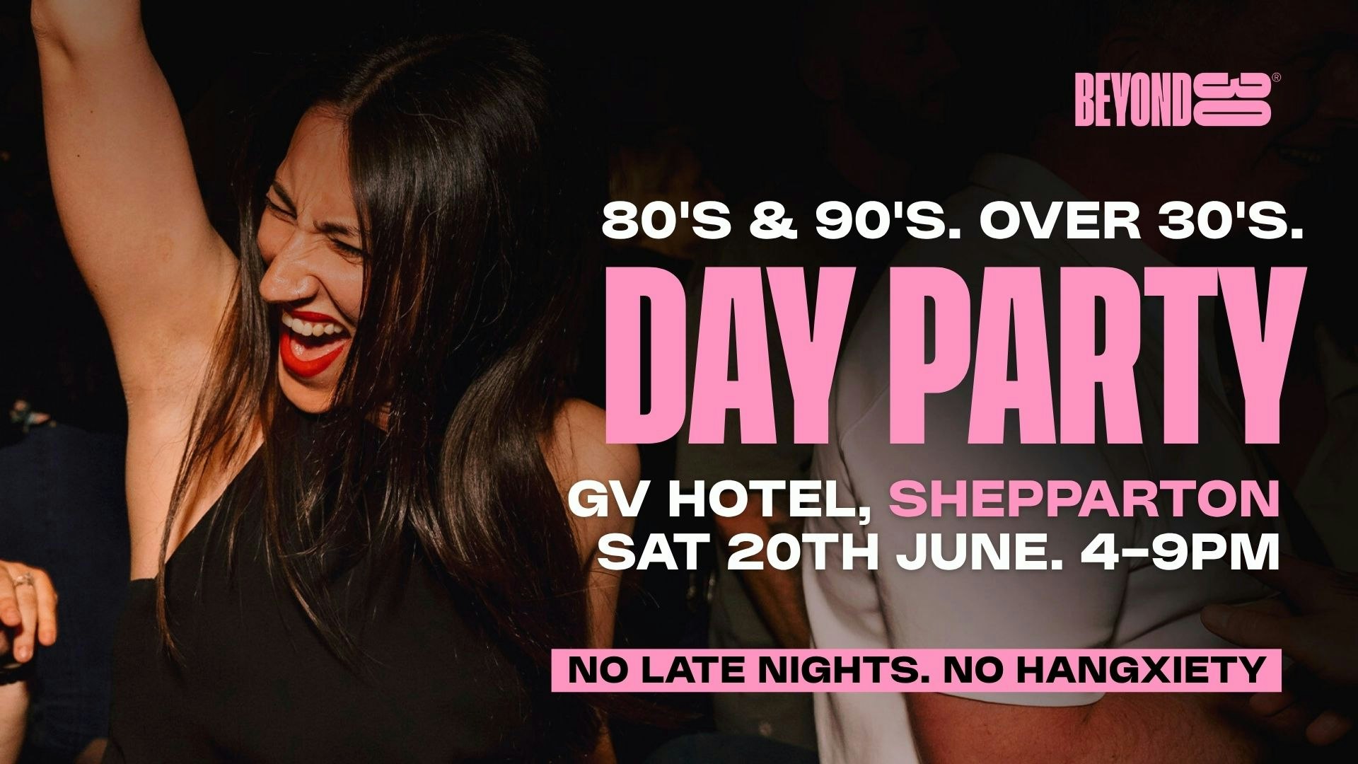 80s & 90s Over 30s Daytime Clubbing – Shepparton🕺🏽
