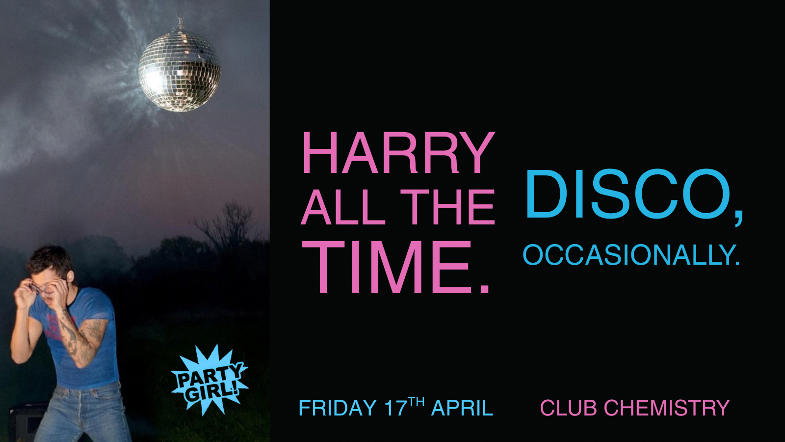 Harry all the Time. Disco, Occasionally 🪩 (nonstop styles & 1d party) *ONLY FINAL RELEASE TICKETS AVAILABLE*
