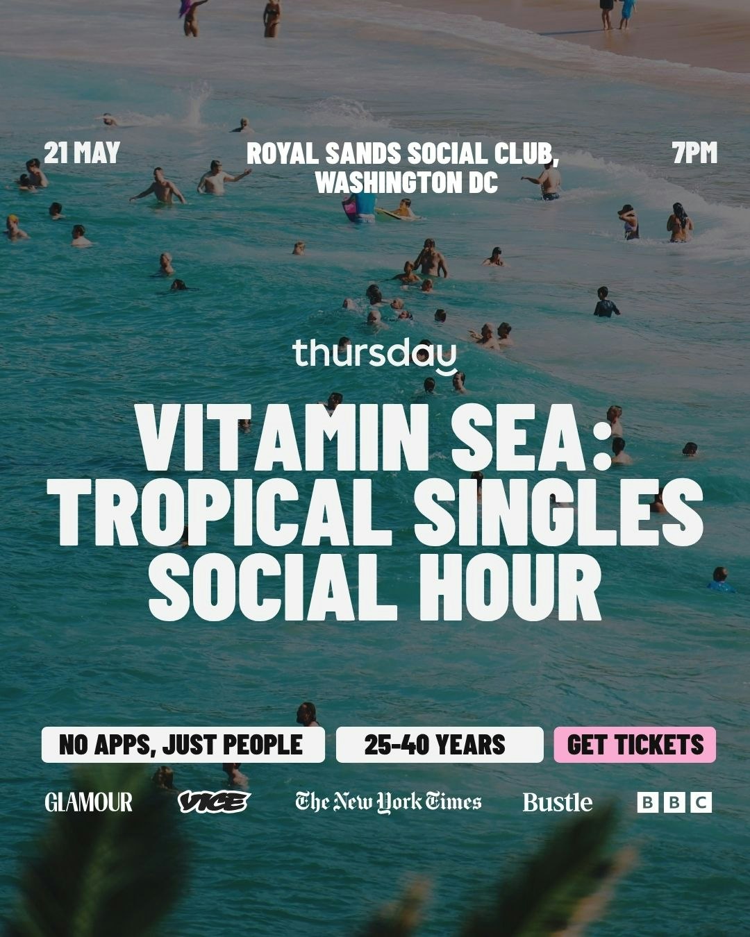Thursday | Vitamin Sea at Royal Sands (25-40) | Washington DC