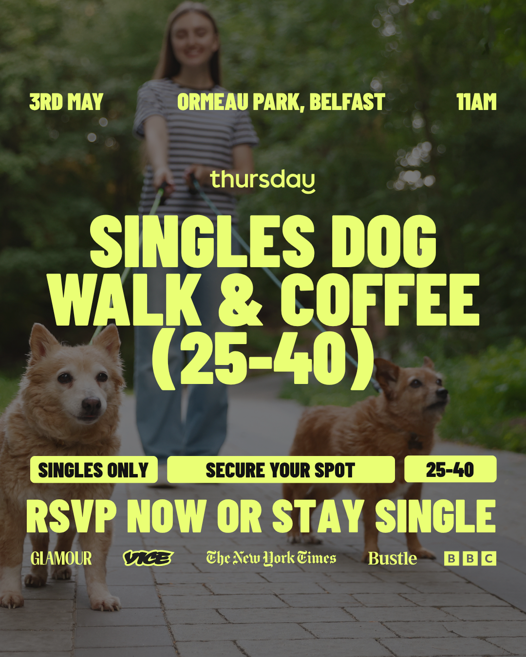 Sunday | Singles Dog Walk & Coffee Meetup | Belfast