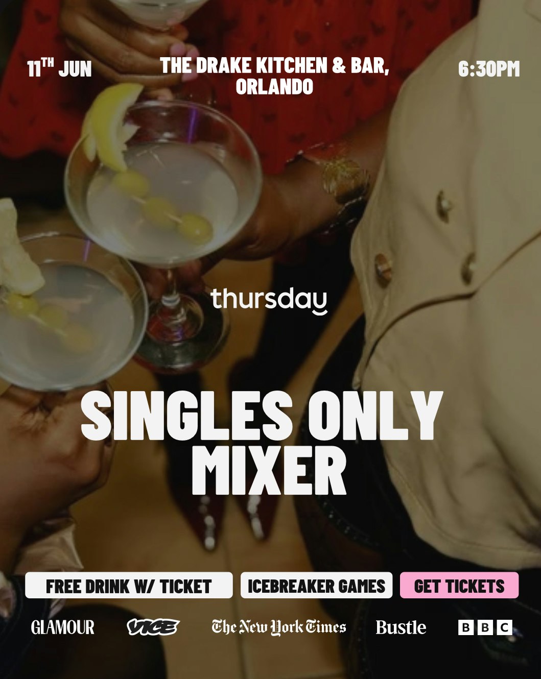 💕Thursday | Singles Only Mixer | Orlando, FL