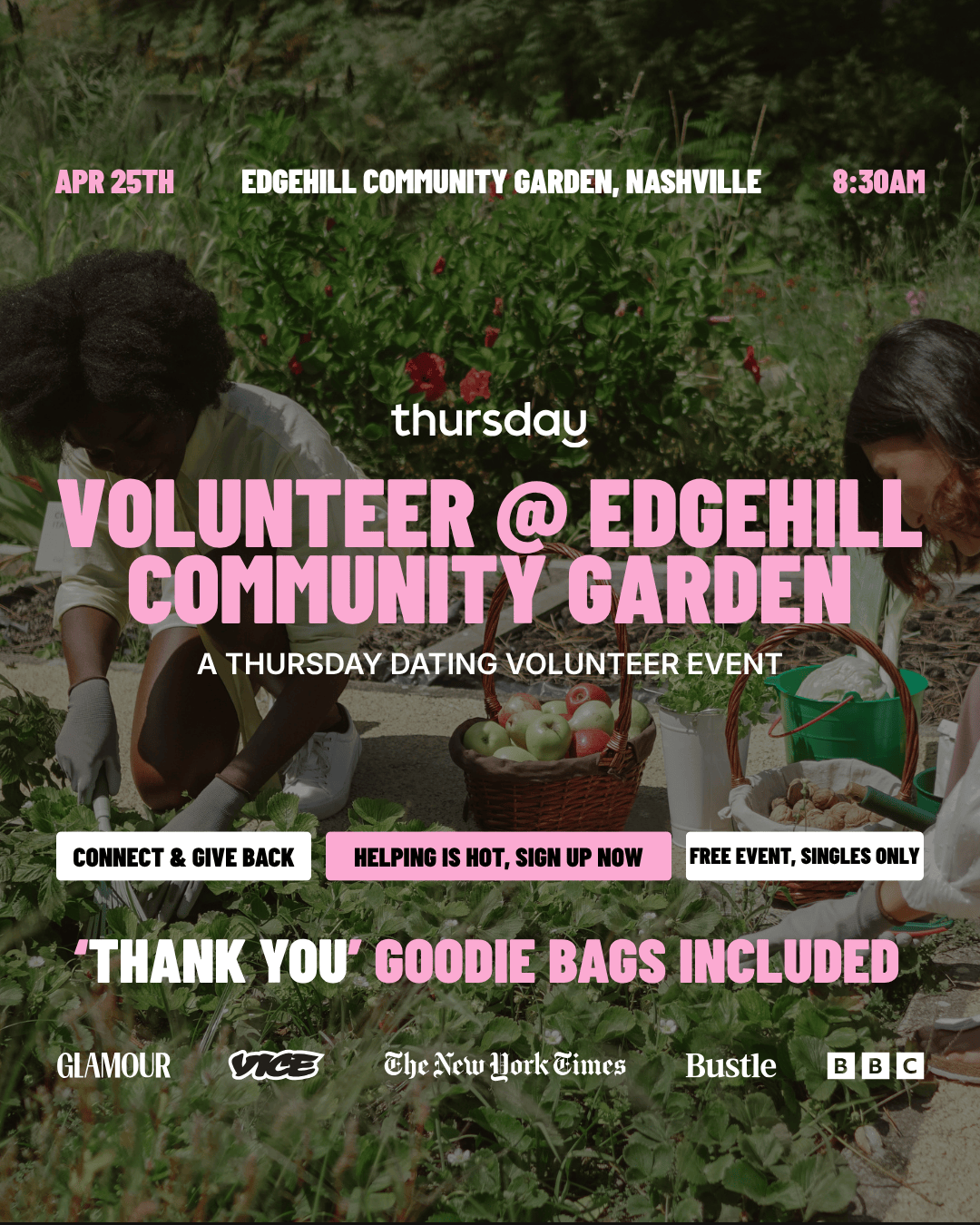 Saturday | Volunteer @ Edgehill Community Garden | Nashville