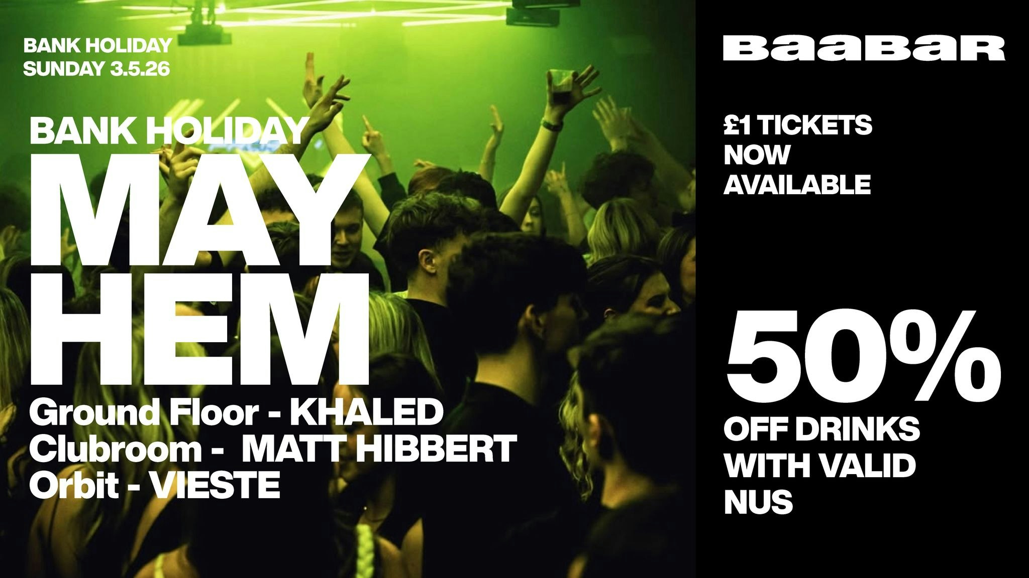 May Bank Holiday Special: Sunday 3rd May 2026