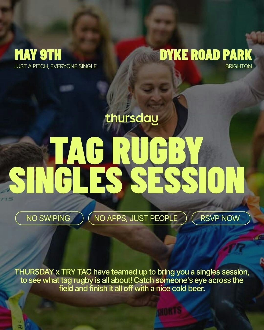 Thursday | TAG RUGBY SINGLES TASTER | Brighton
