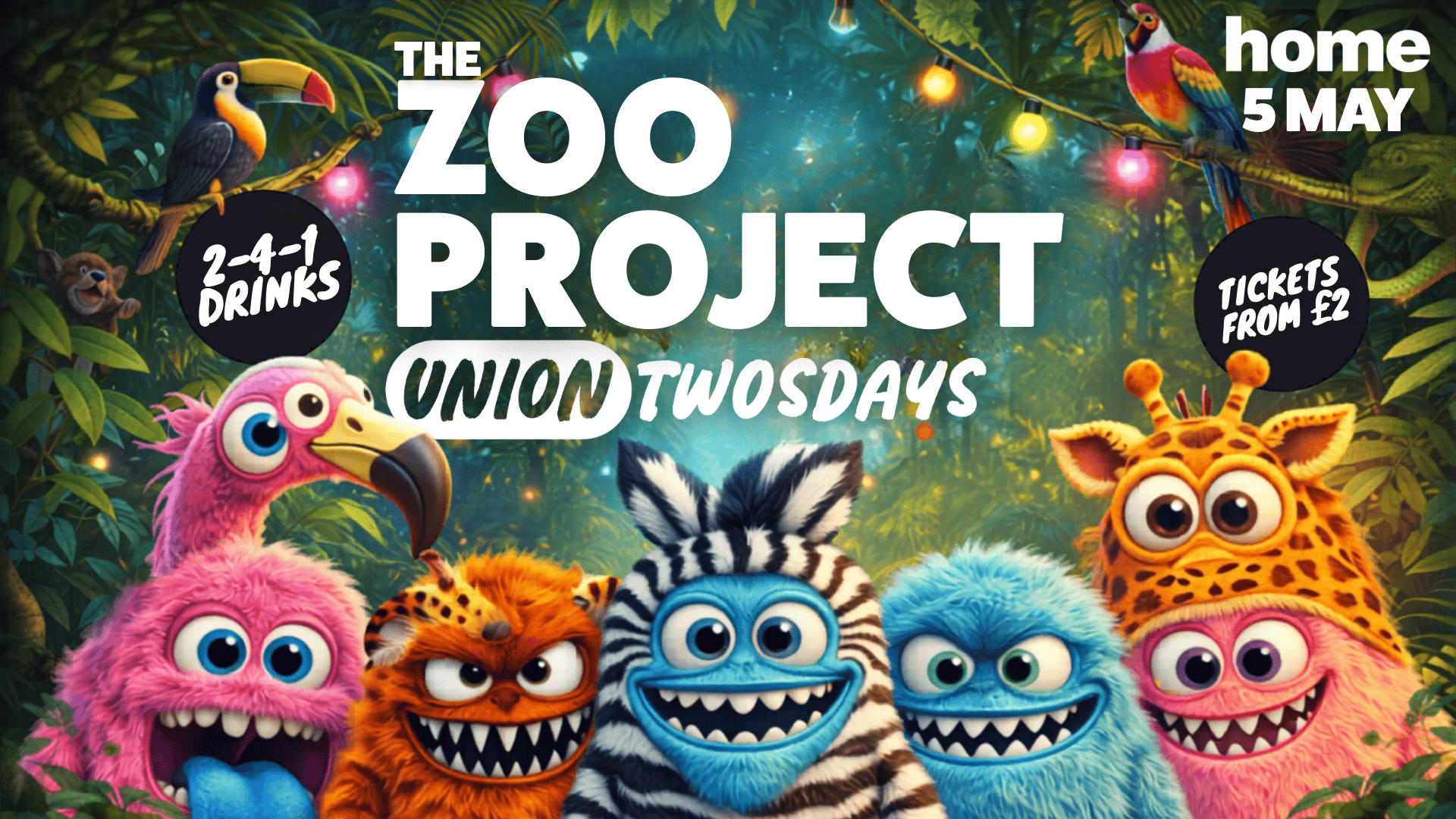 Union Twosdays Presents: Zoo Project 🦁🌴