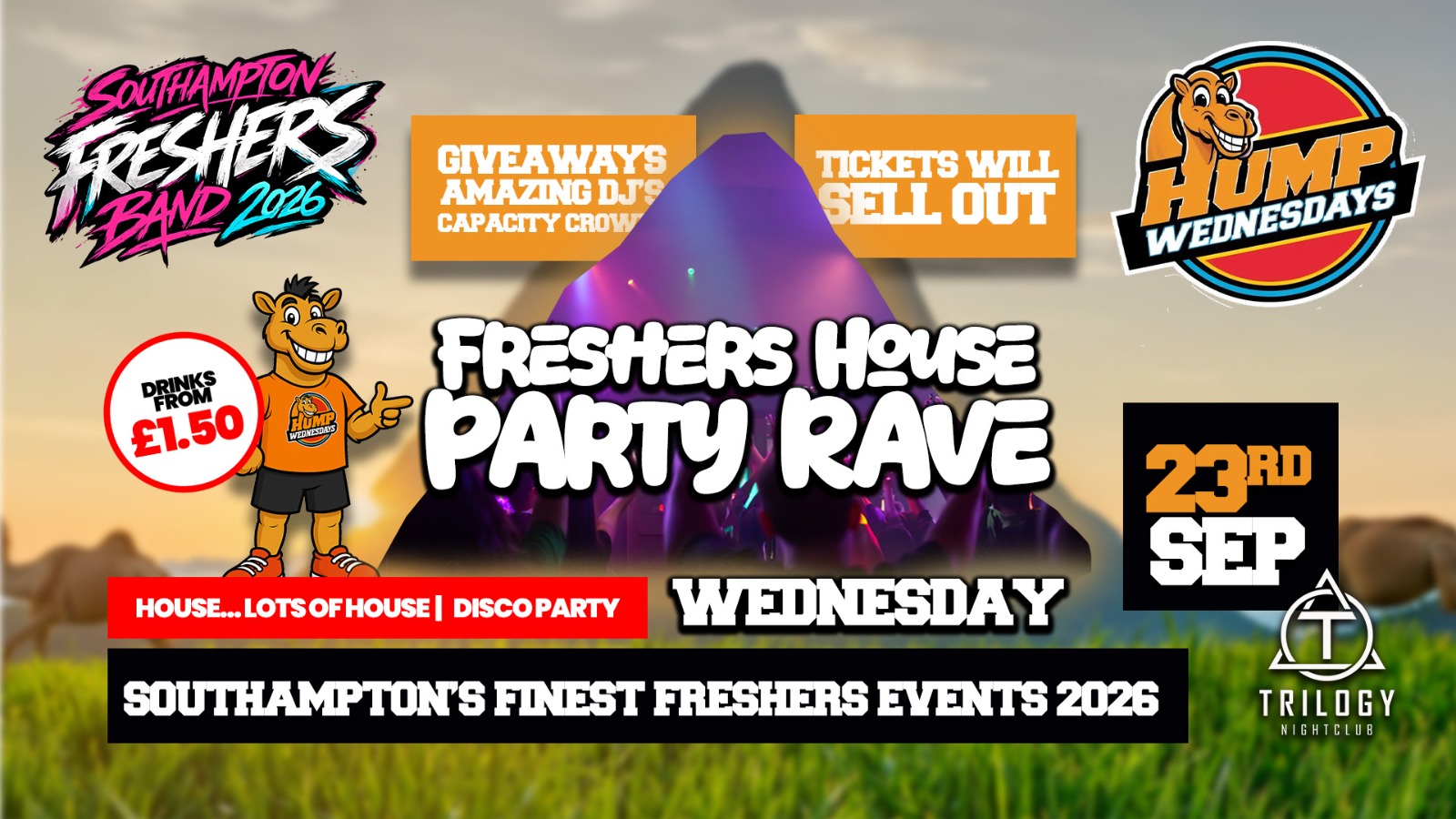 🐫 Hump Wednesdays 🐫 Freshers House Party!