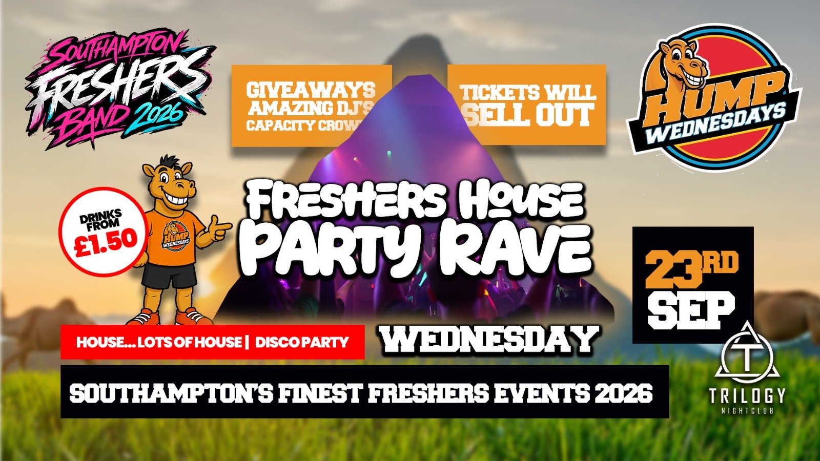 🐫 Hump Wednesdays 🐫 Freshers House Party!