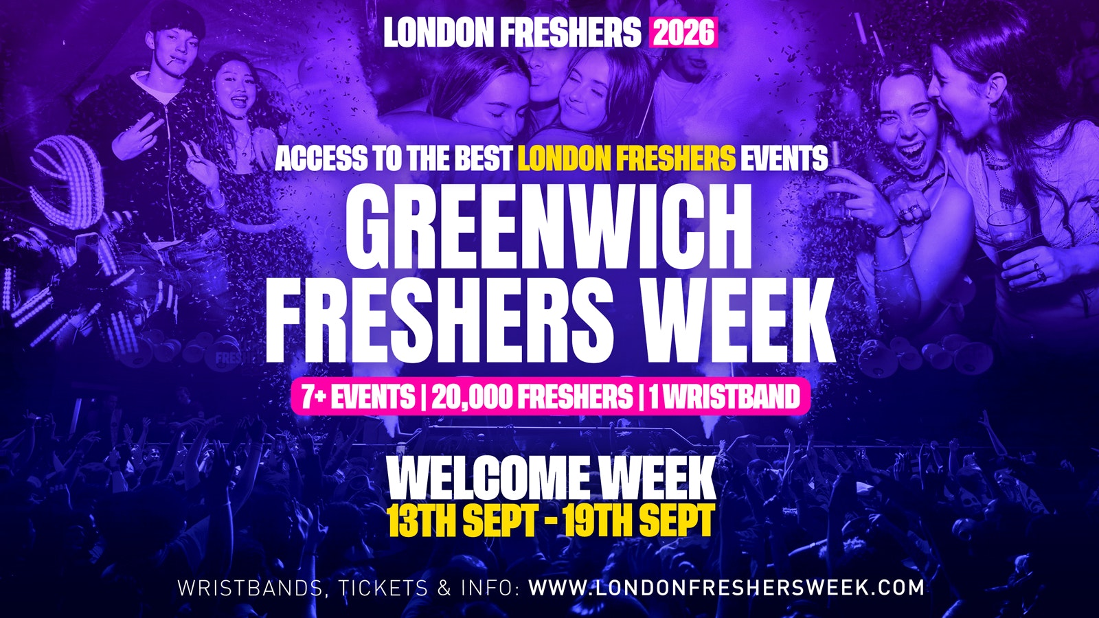 University of Greenwich Freshers – London Freshers Week 2026