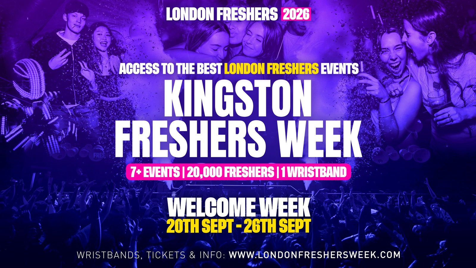 Kingston University Freshers – London Freshers Week 2026