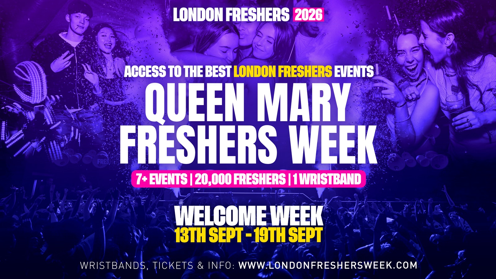 Queen Mary University, London Freshers (QMUL) – London Freshers Week 2026