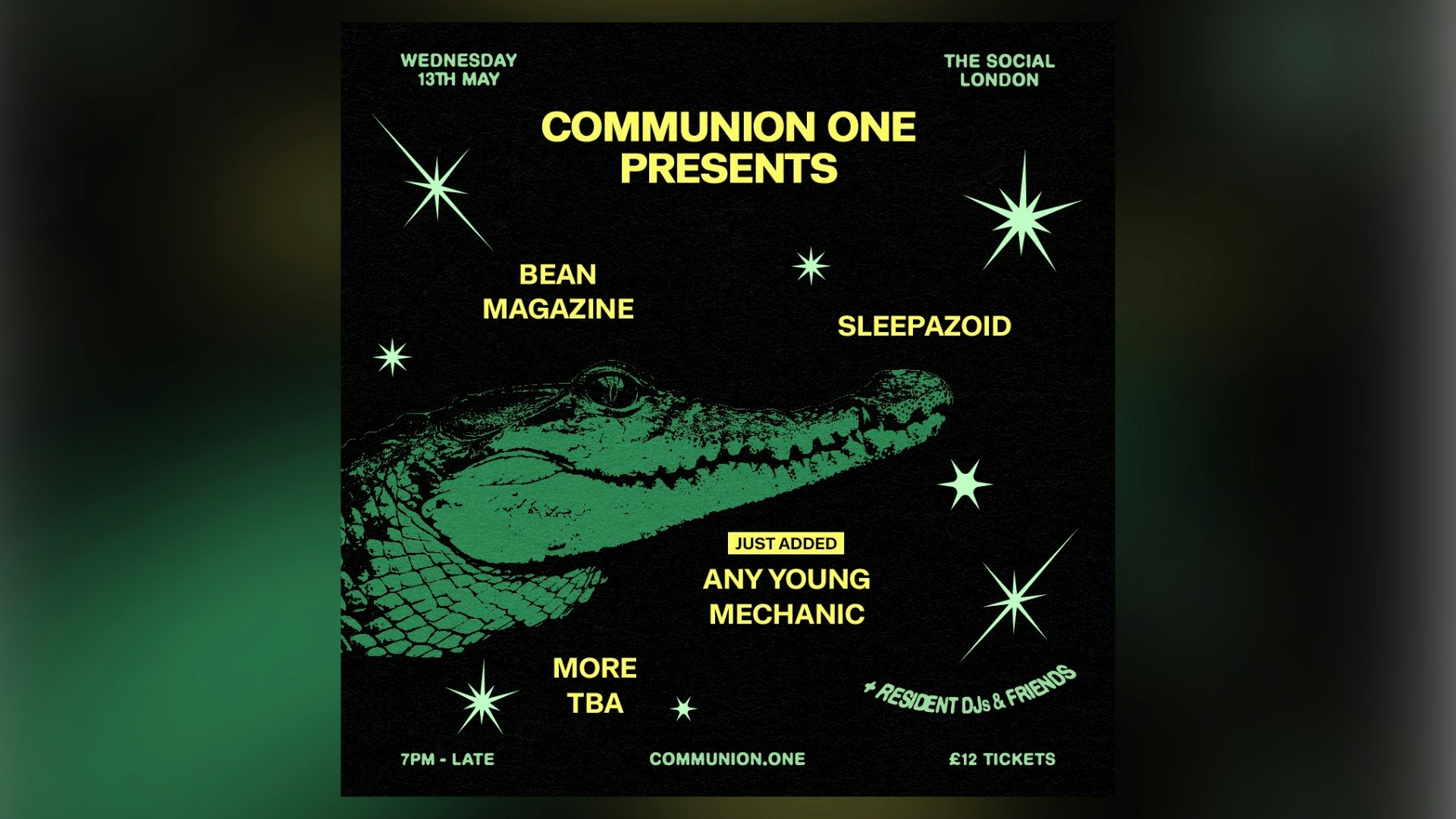 Communion ONE Presents: Bean Magazine + Sleepazoid + More TBA