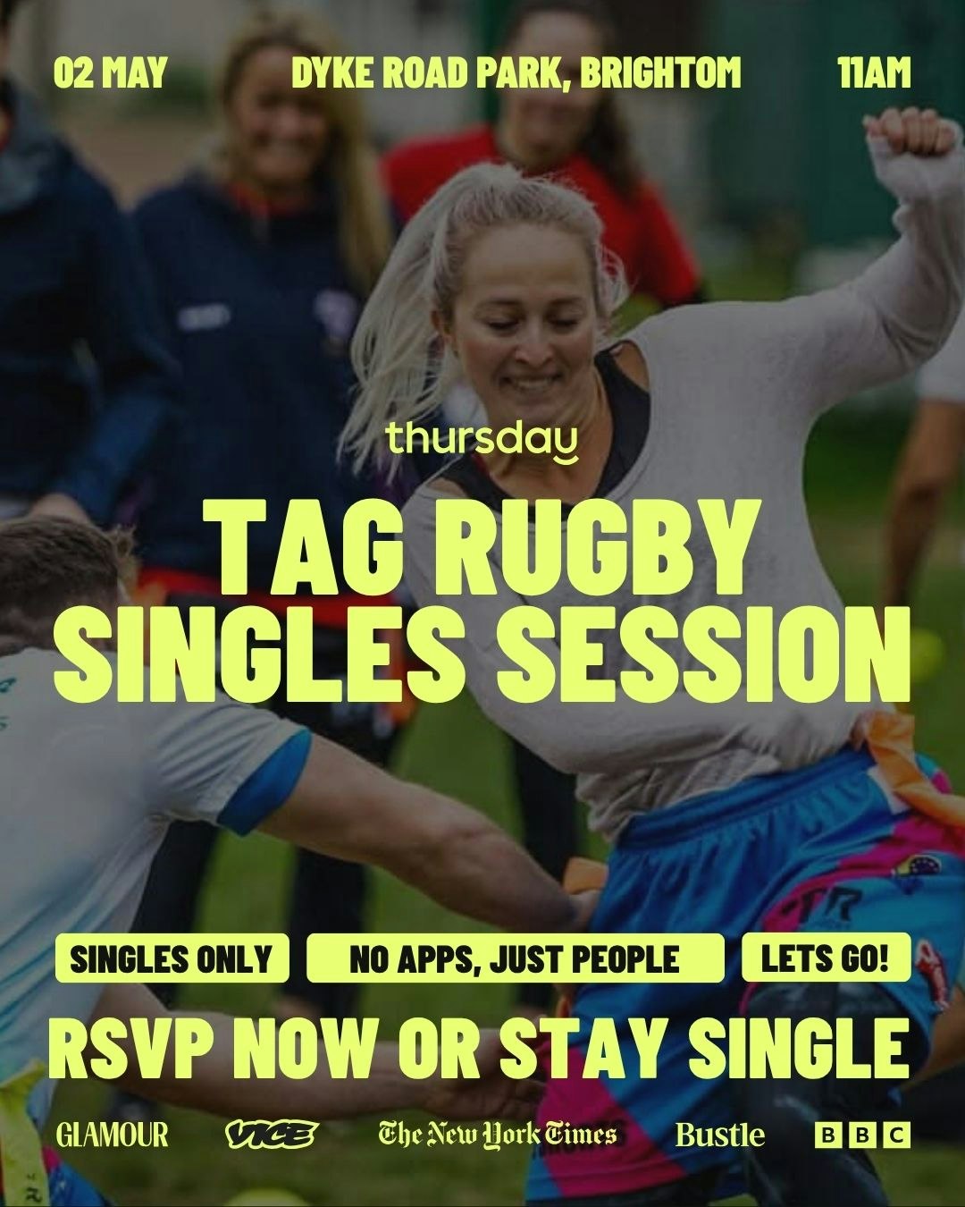 Thursday | TAG RUGBY SINGLES TASTER | Brighton