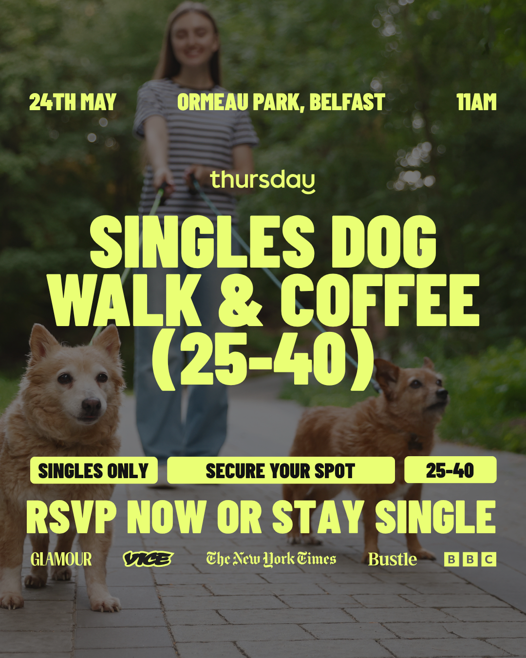 Sunday | Singles Dog Walk & Coffee Meetup | Belfast