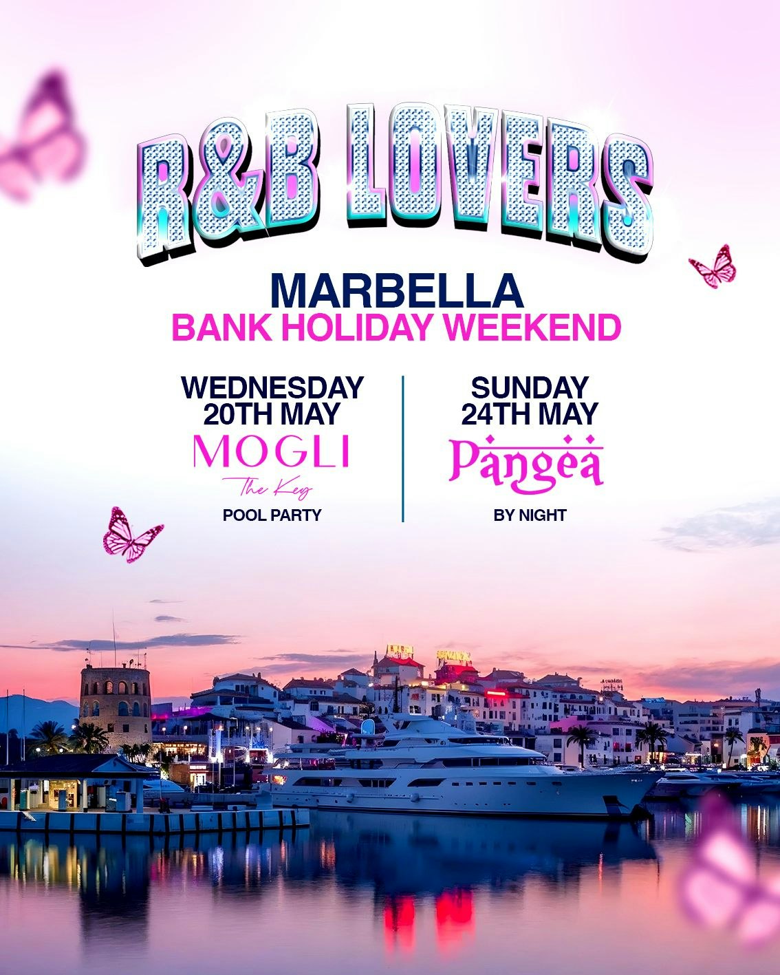 R&B Lovers Bank Hol Special – Sunday 24th May – Pangea Marbella