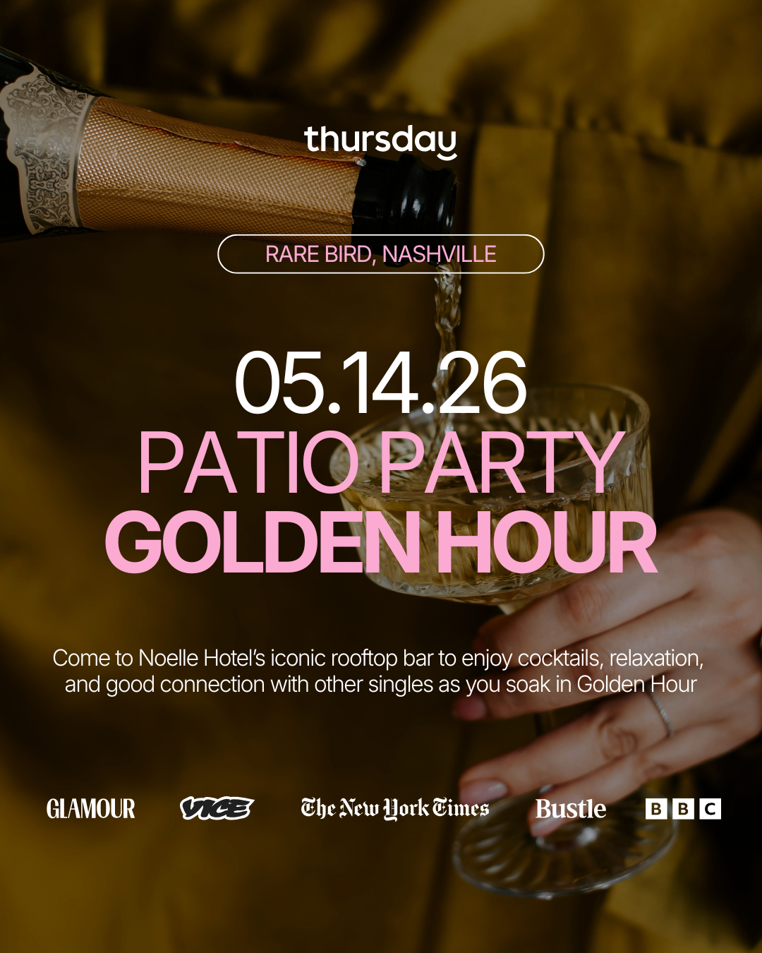 Thursday | Patio Party, Golden Hour | Nashville