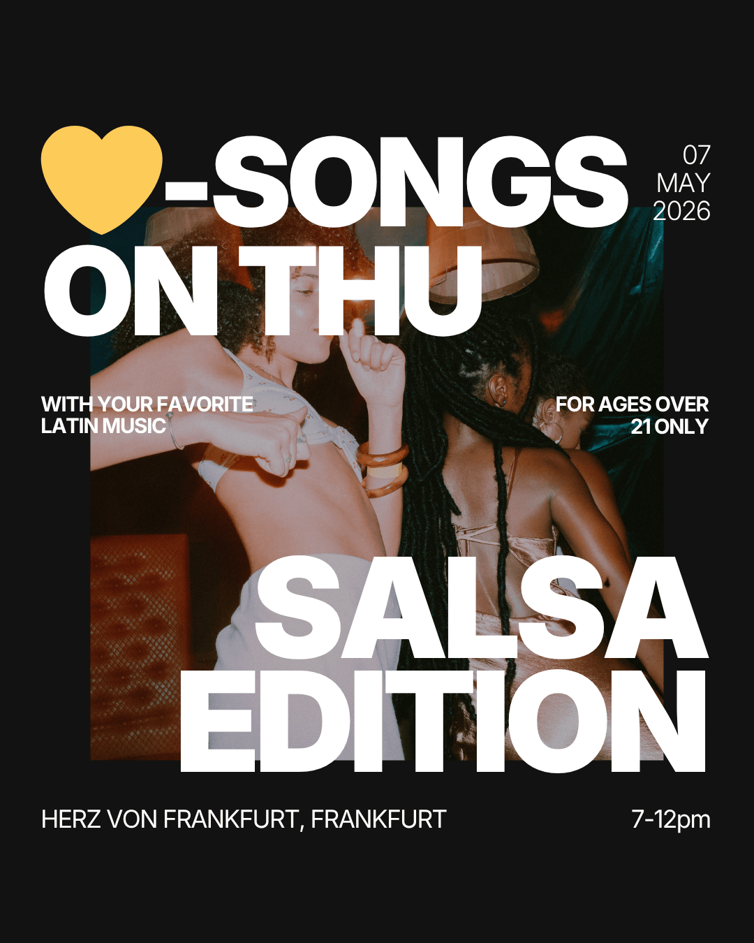 Thursday |  ♥︎-Songs on Thursday: Salsa Edition (All Ages) @ Herz von Frankfurt | Frankfurt