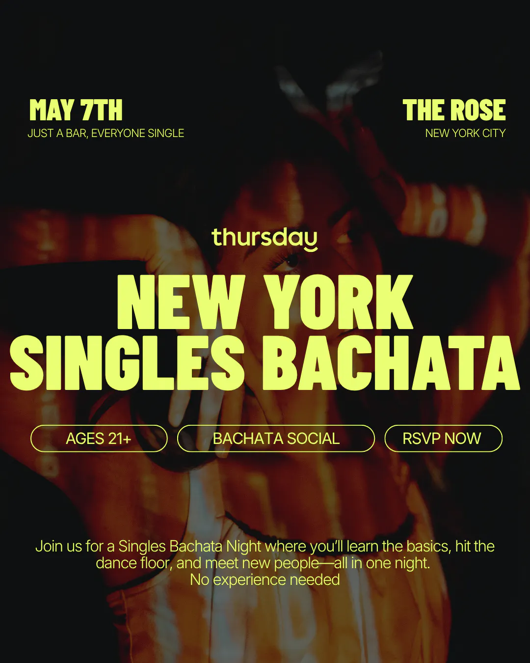 Event image for Thursday | The Rose NYC (Bachata Night) | NYC in Manhattan