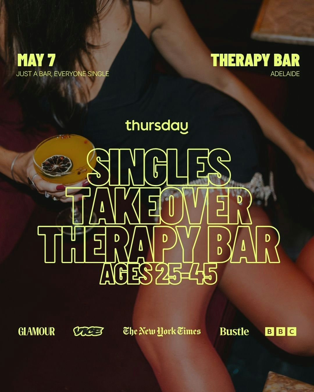 Thursday | Therapy Bar (25-45)  | Adelaide