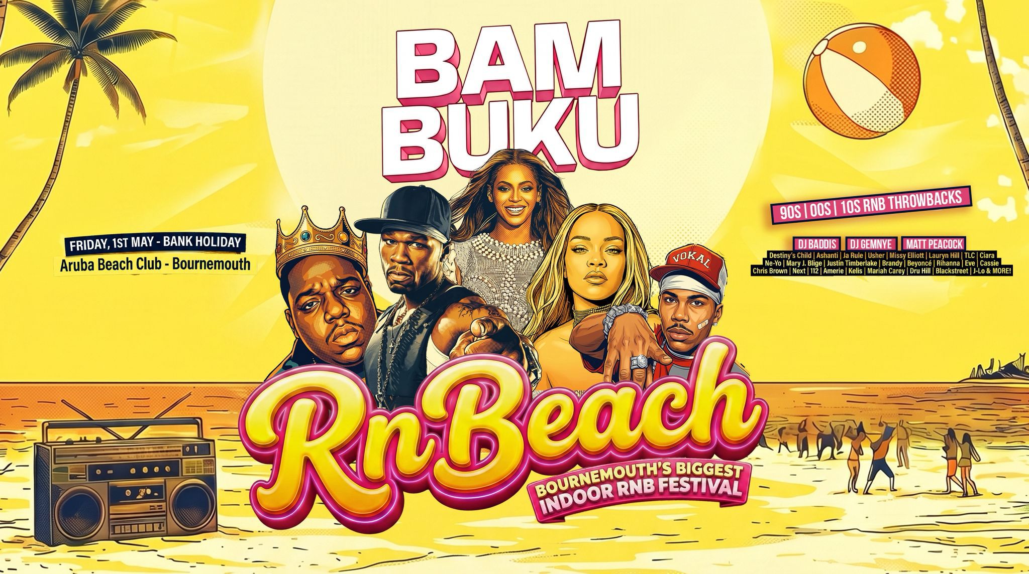 RnB Indoor Beach Festival – BamBuKu @Aruba 01.05.26