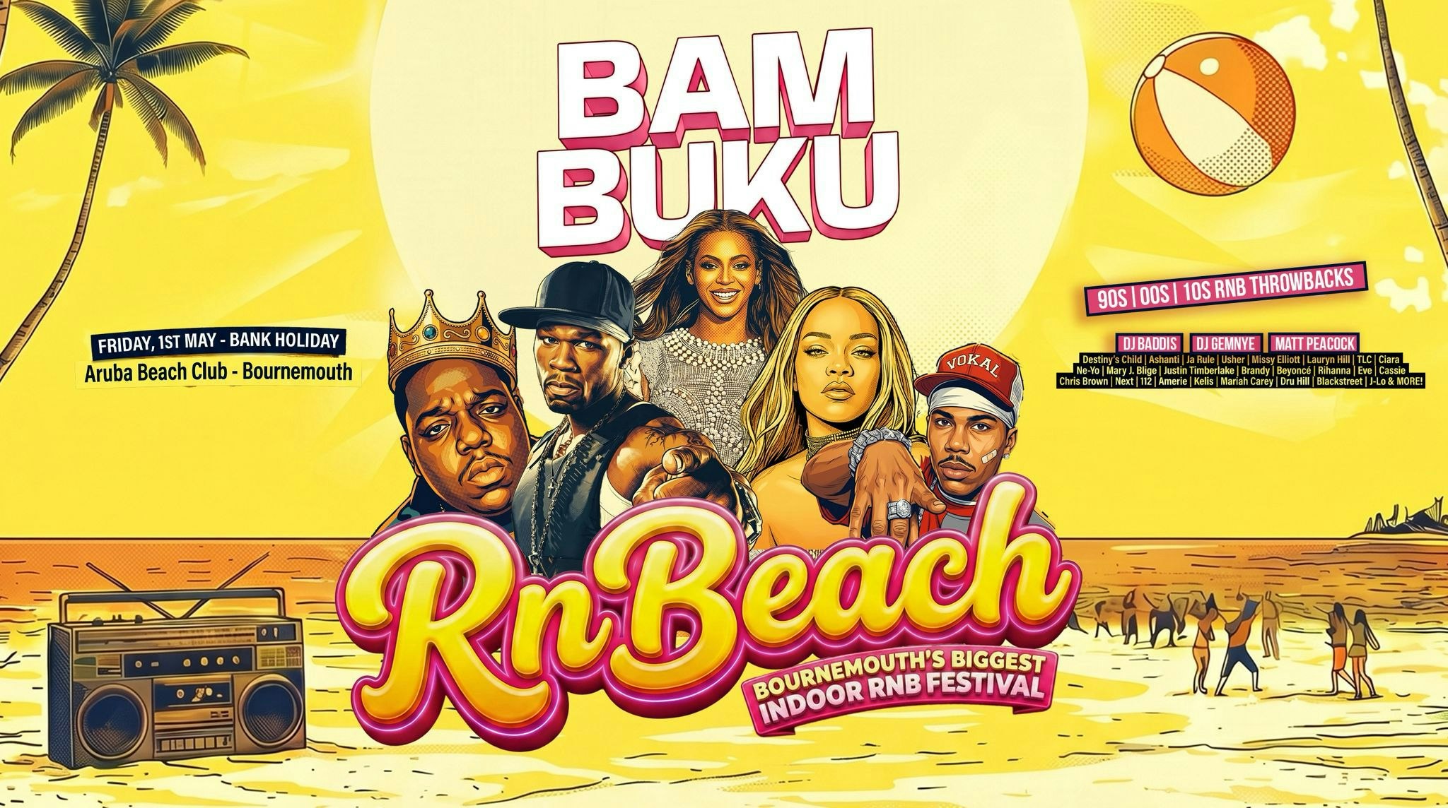RnB Indoor Beach Festival – BamBuKu @Aruba 01.05.26