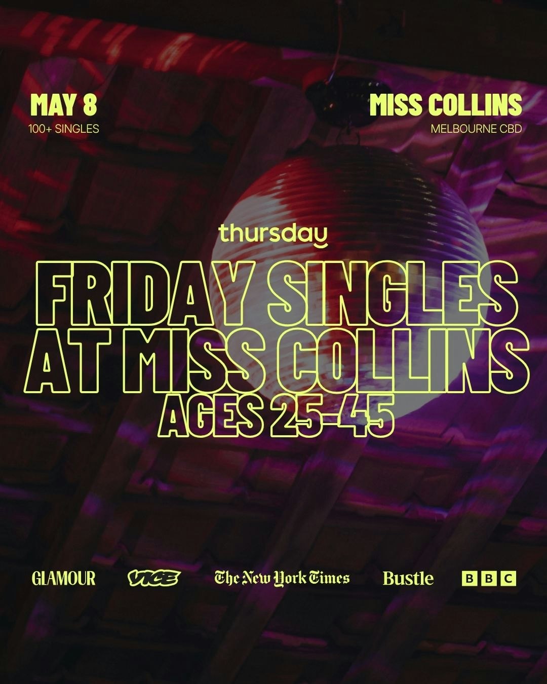 Friday | Friday Night at Miss Collins (25-45) |  St Kilda