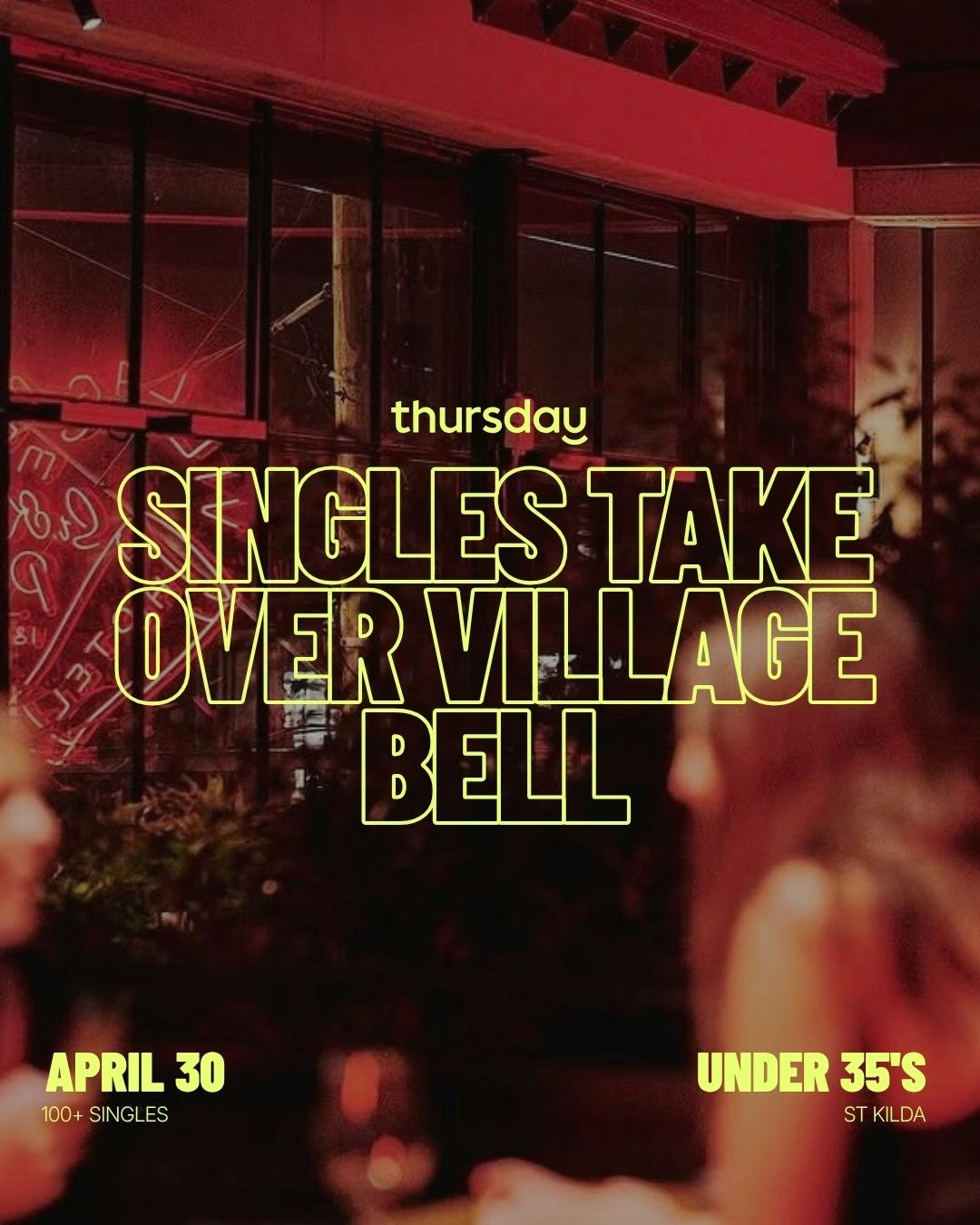 Thursday | Under 35’s at Village Bell | St Kilda