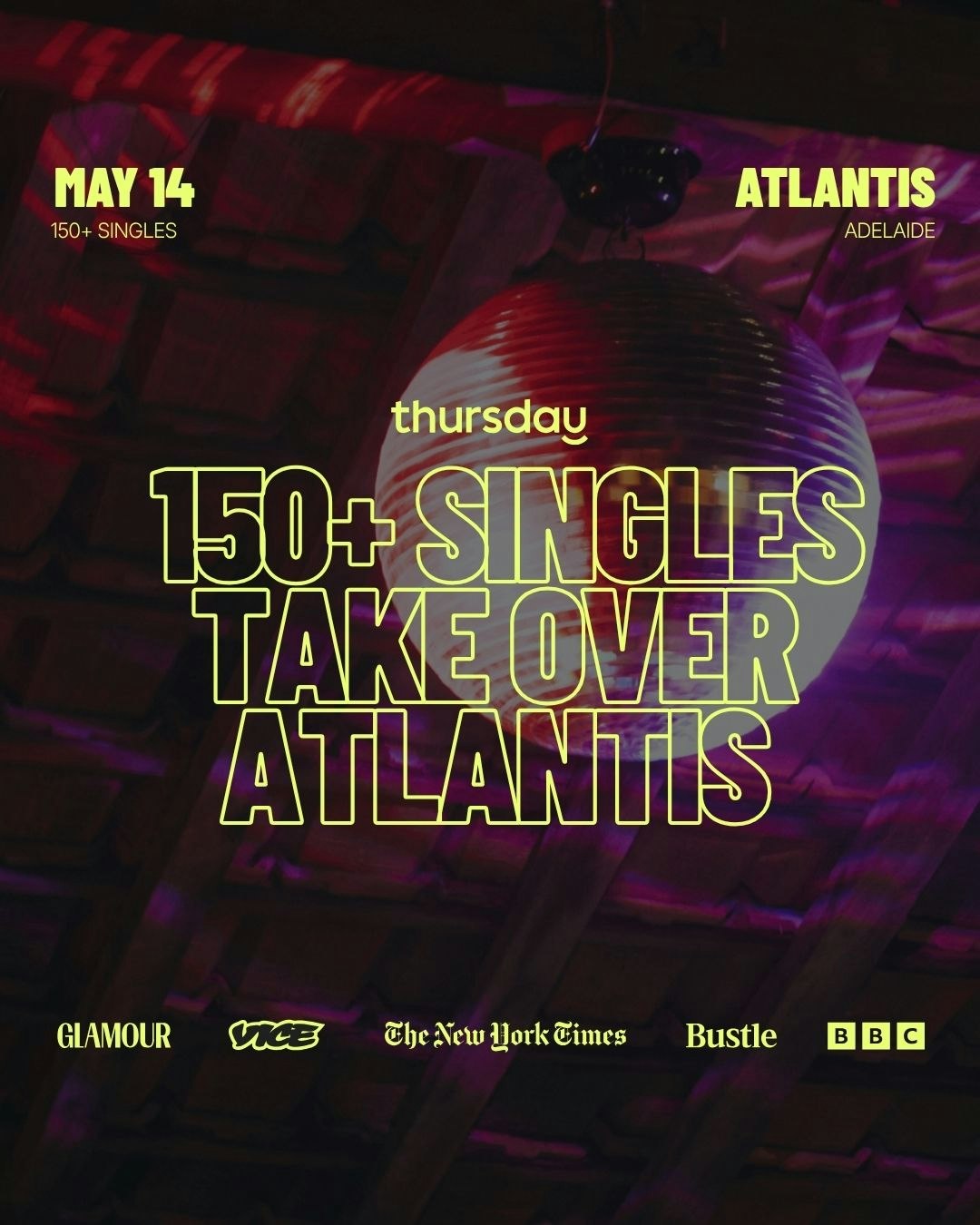 Thursday | Mystery Match at Atlantis | Adelaide