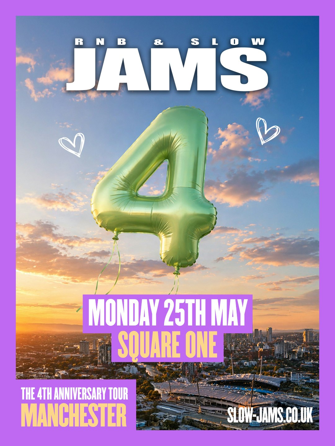 RnB & Slow Jams 4th Birthday – Manchester