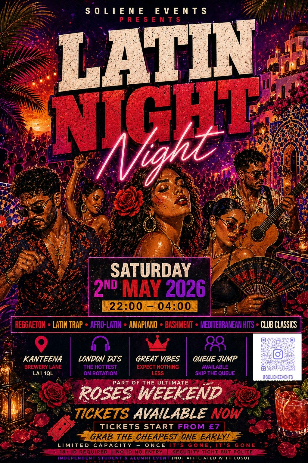 LATIN NIGHT – SATURDAY TAKEOVER