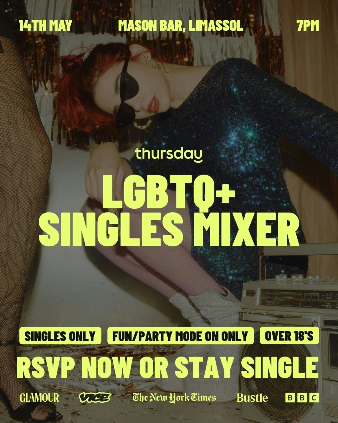 Thursday | LGBTQ+ Singles | Limassol