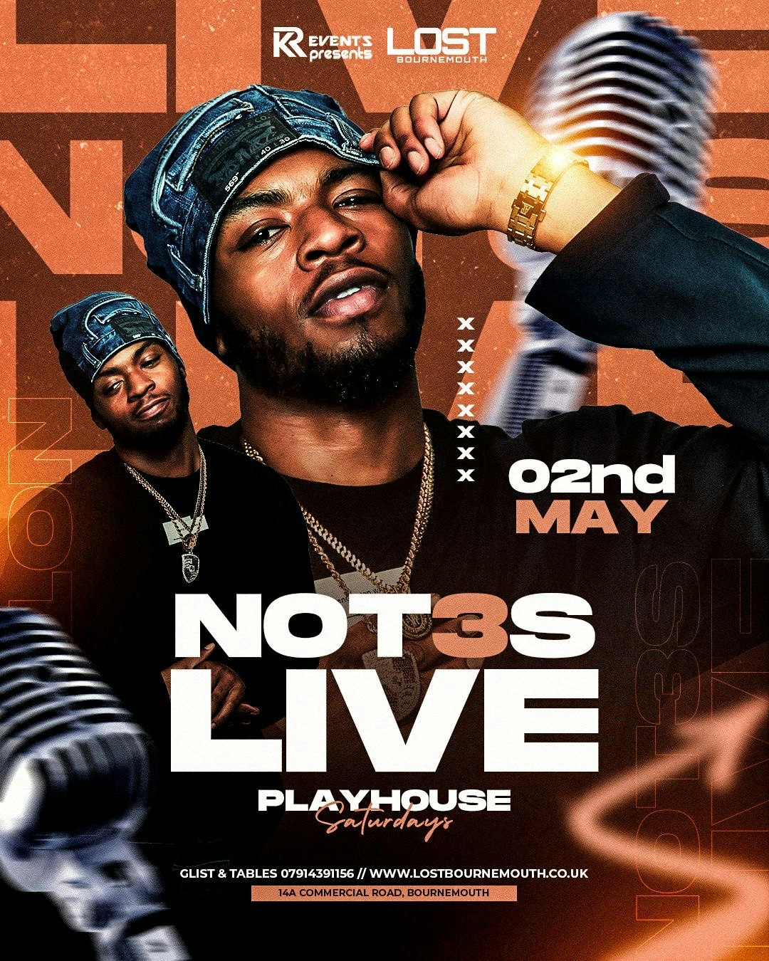 Playhouse Saturdays 🧸 NOT3S live  @  Lost Bournemouth Bank Holiday Special