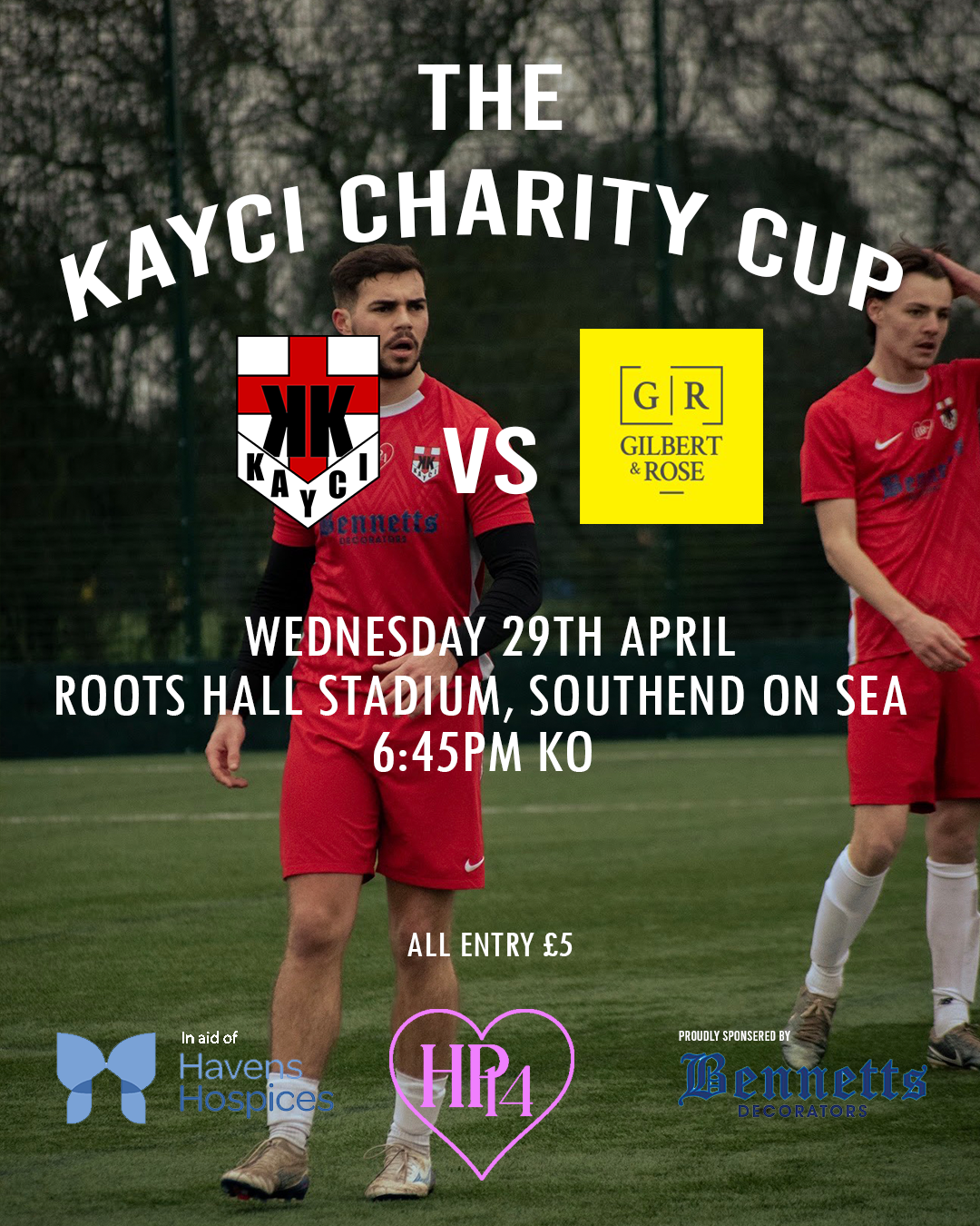 The Kayci Charity Cup at Roots Hall Football Stadium, Southend-on-Sea ...