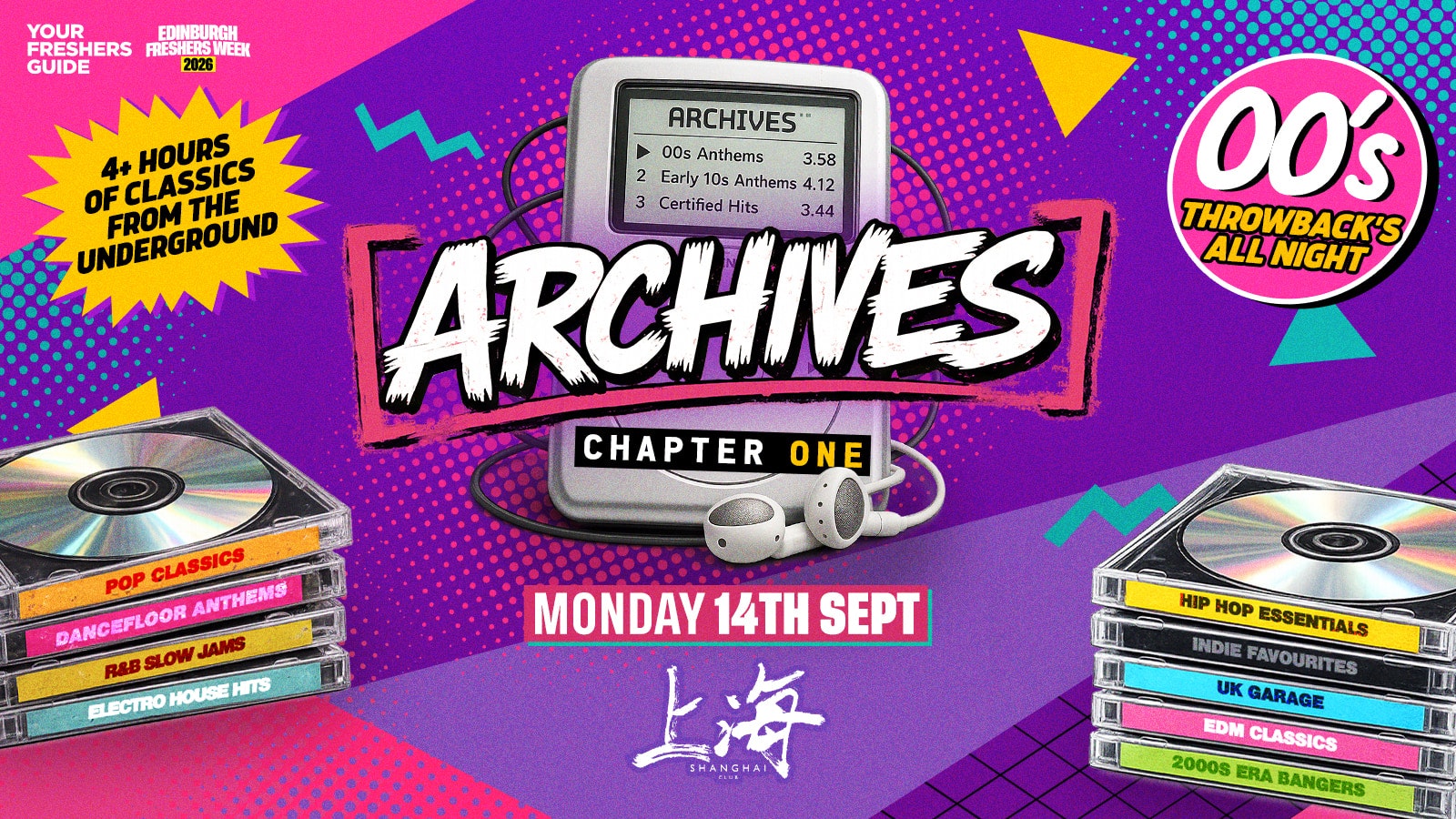 ARCHIVES – The UK’s Newest Throwback Party | Edinburgh Freshers 2026