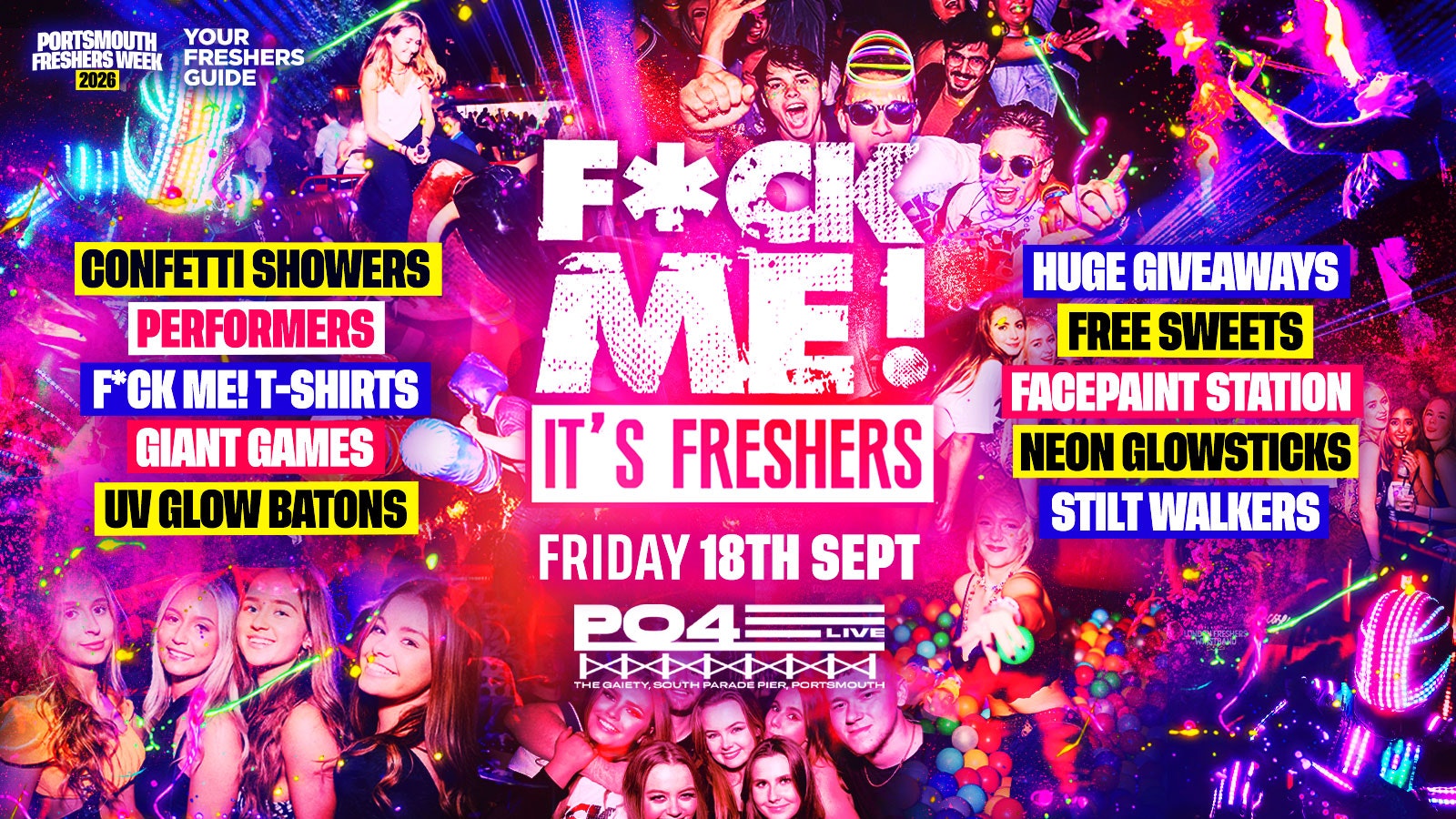 F*CK ME It’s Freshers – Portsmouth Freshers 2026